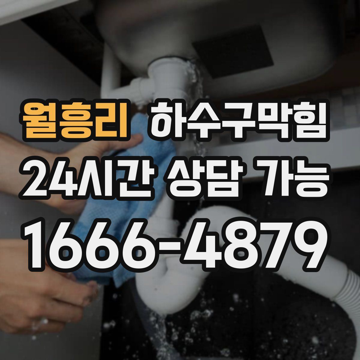 월흥리 하수구막힘