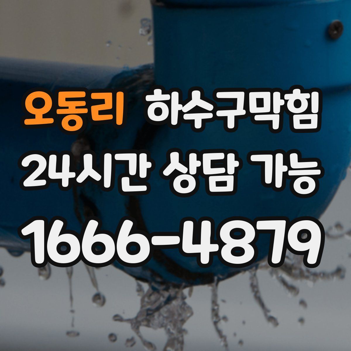 오동리 하수구막힘