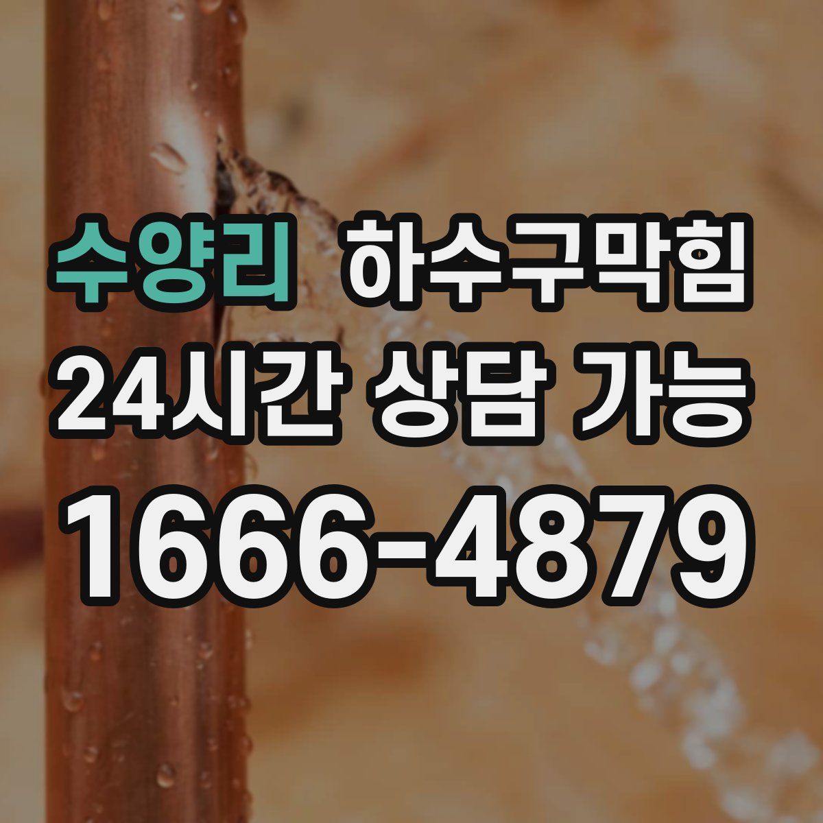 수양리 하수구막힘