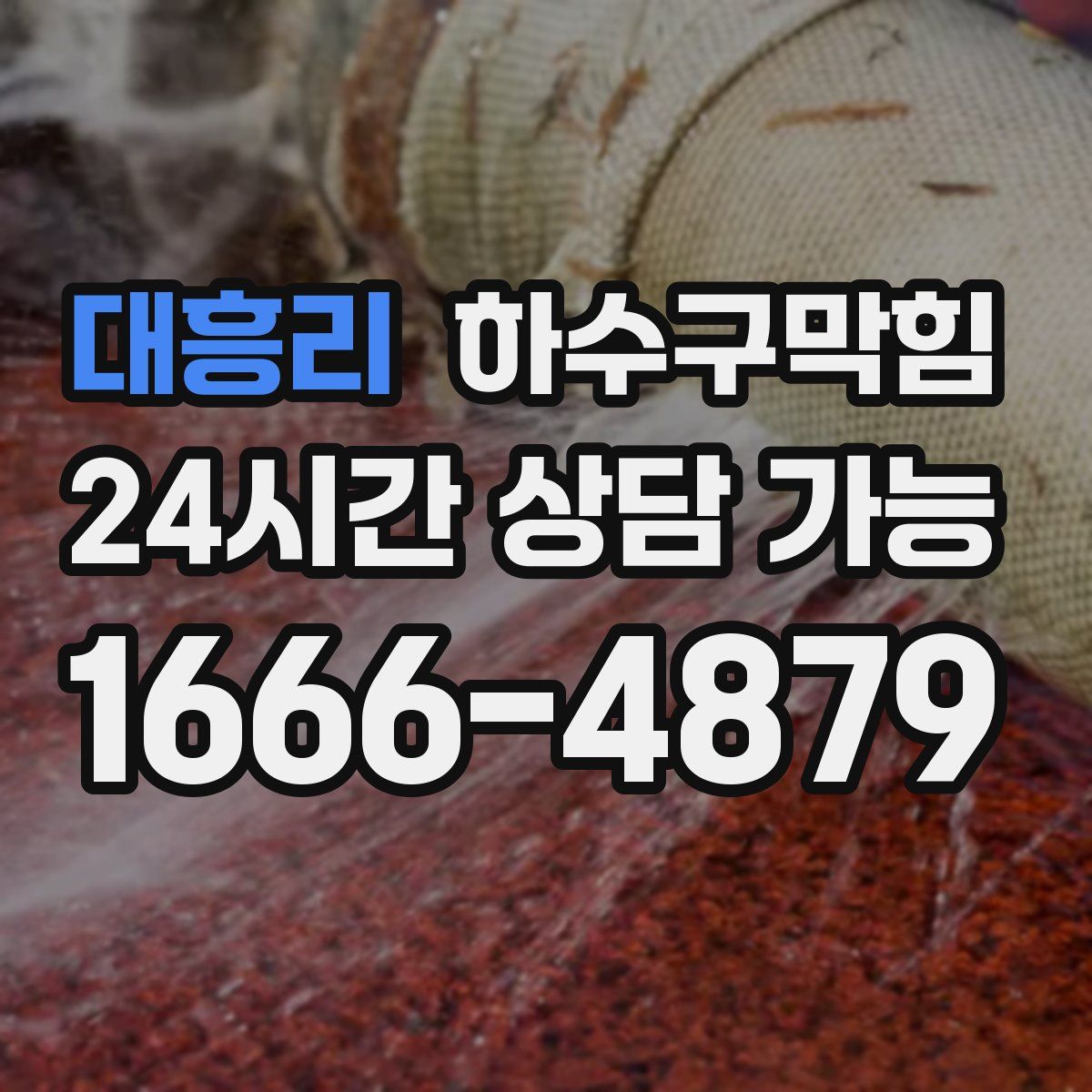 대흥리 하수구막힘