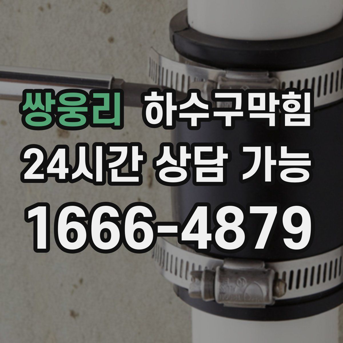 쌍웅리 하수구막힘