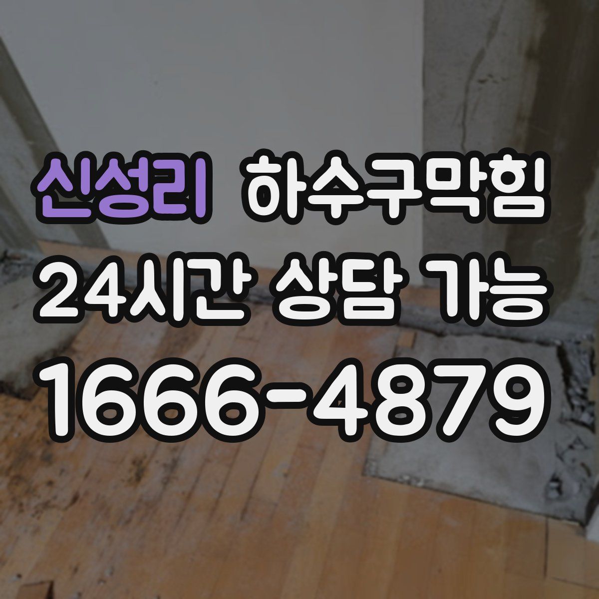 신성리 하수구막힘