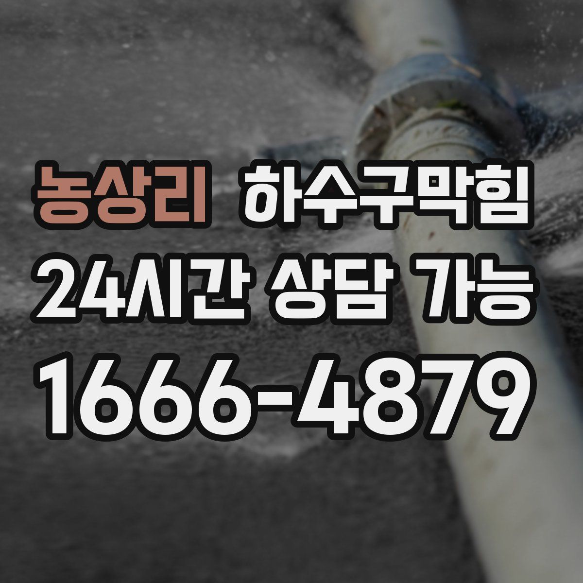 농상리 하수구막힘