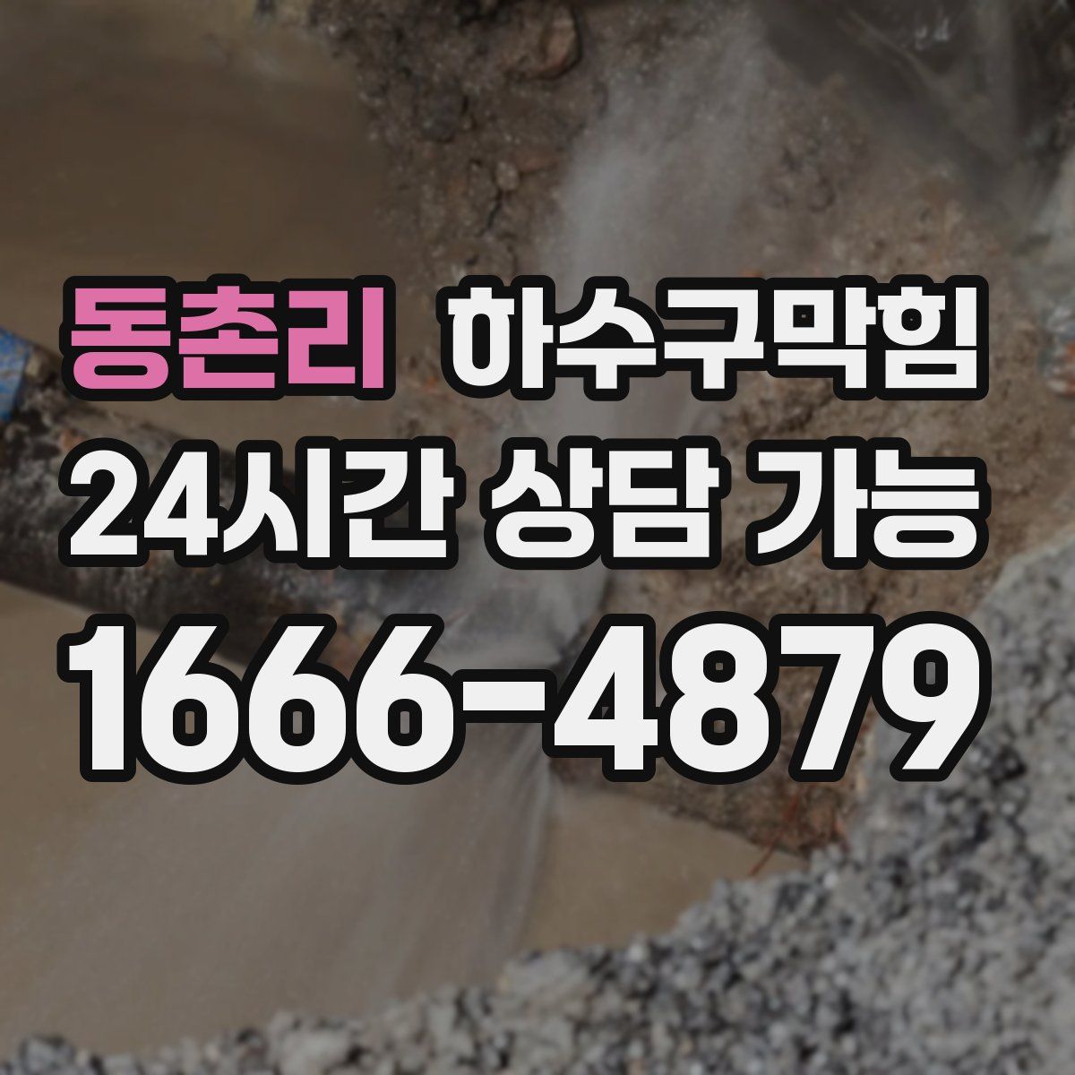 동촌리 하수구막힘