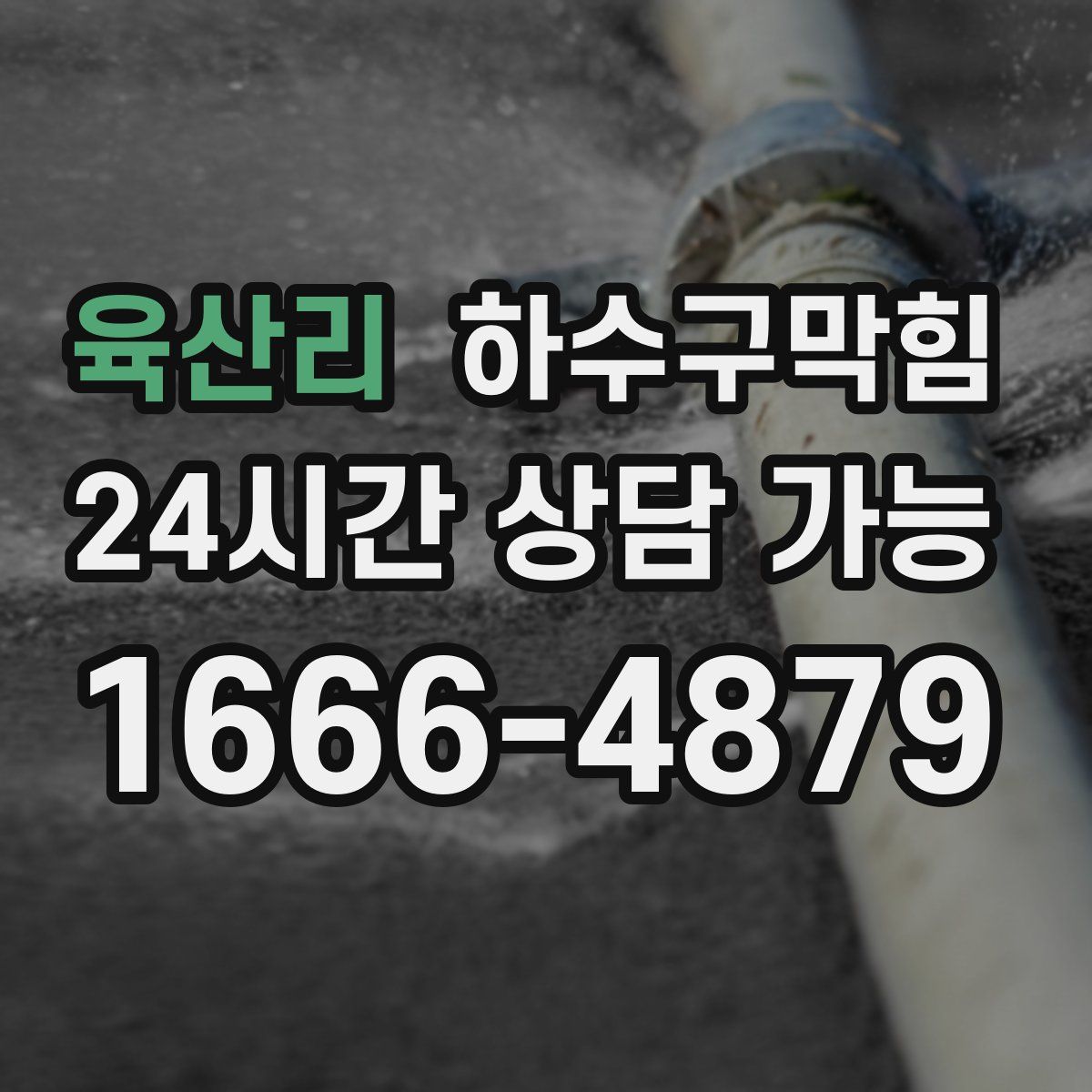 육산리 하수구막힘