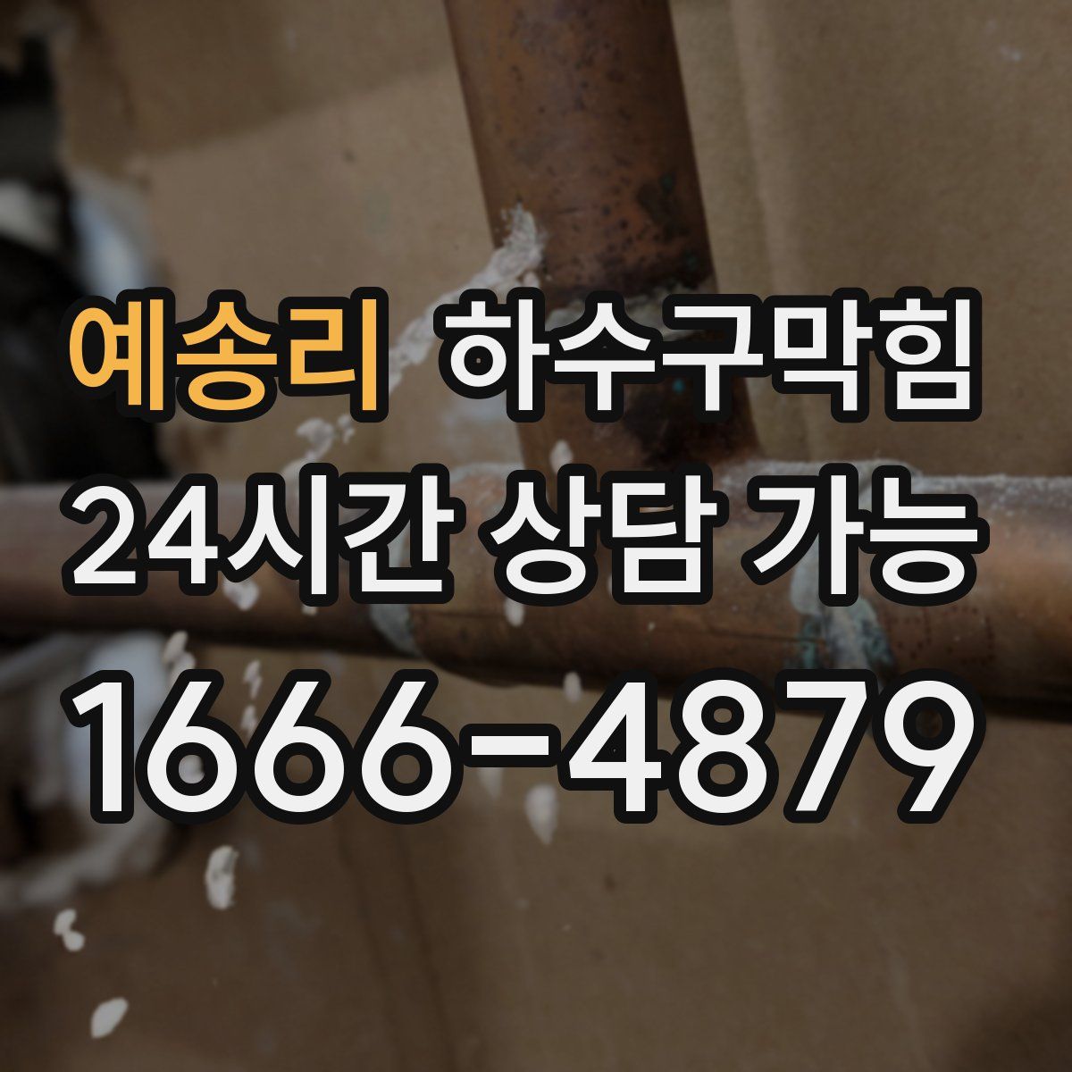 예송리 하수구막힘