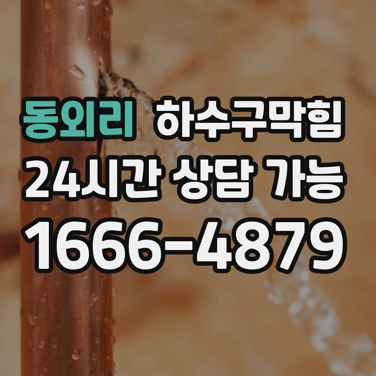 동외리 하수구막힘