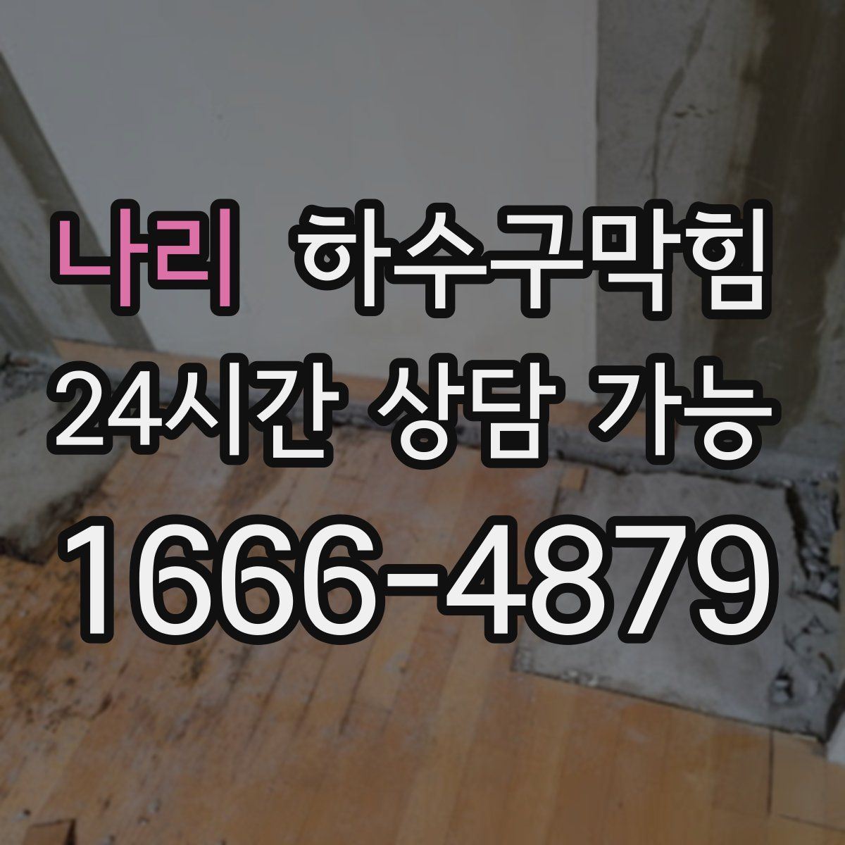 나리 하수구막힘