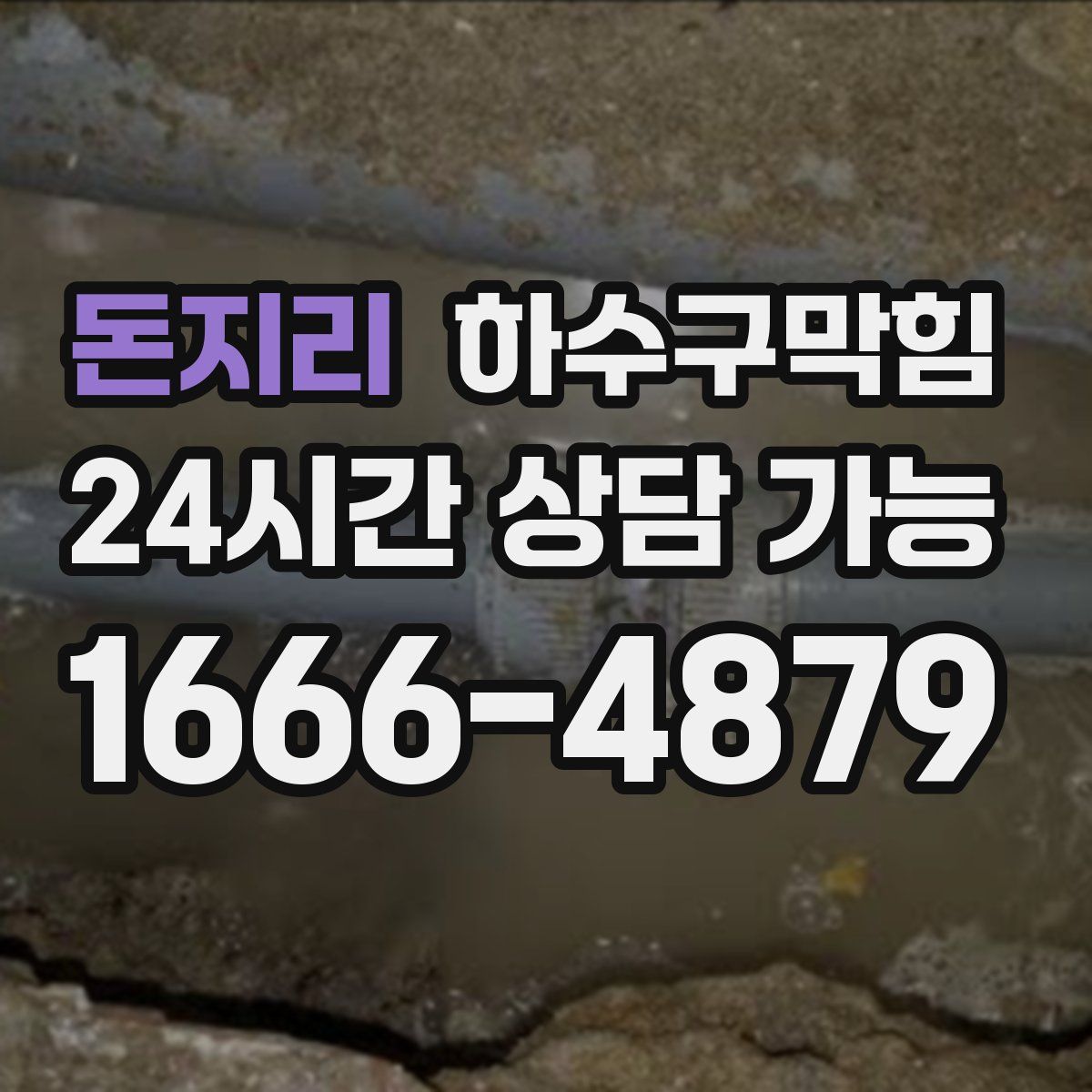 돈지리 하수구막힘