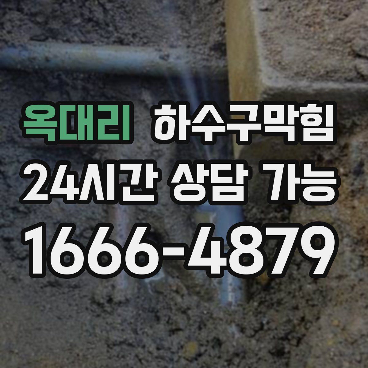 옥대리 하수구막힘