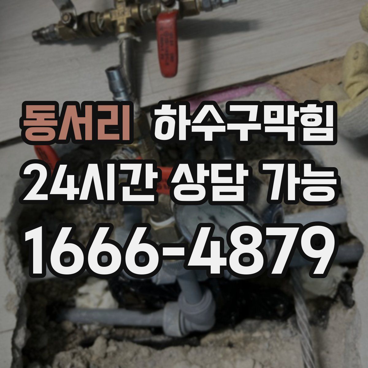 동서리 하수구막힘