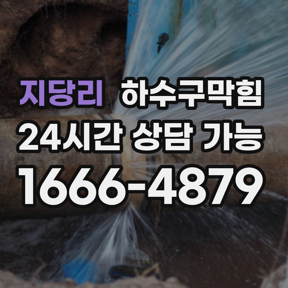 지당리 하수구막힘