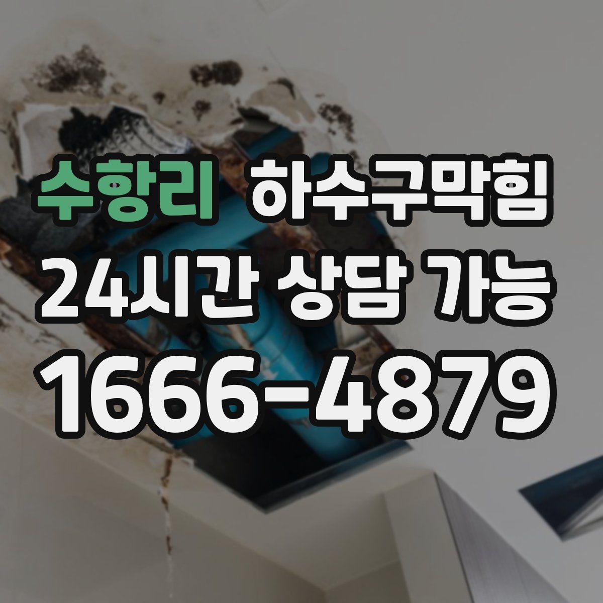 수항리 하수구막힘