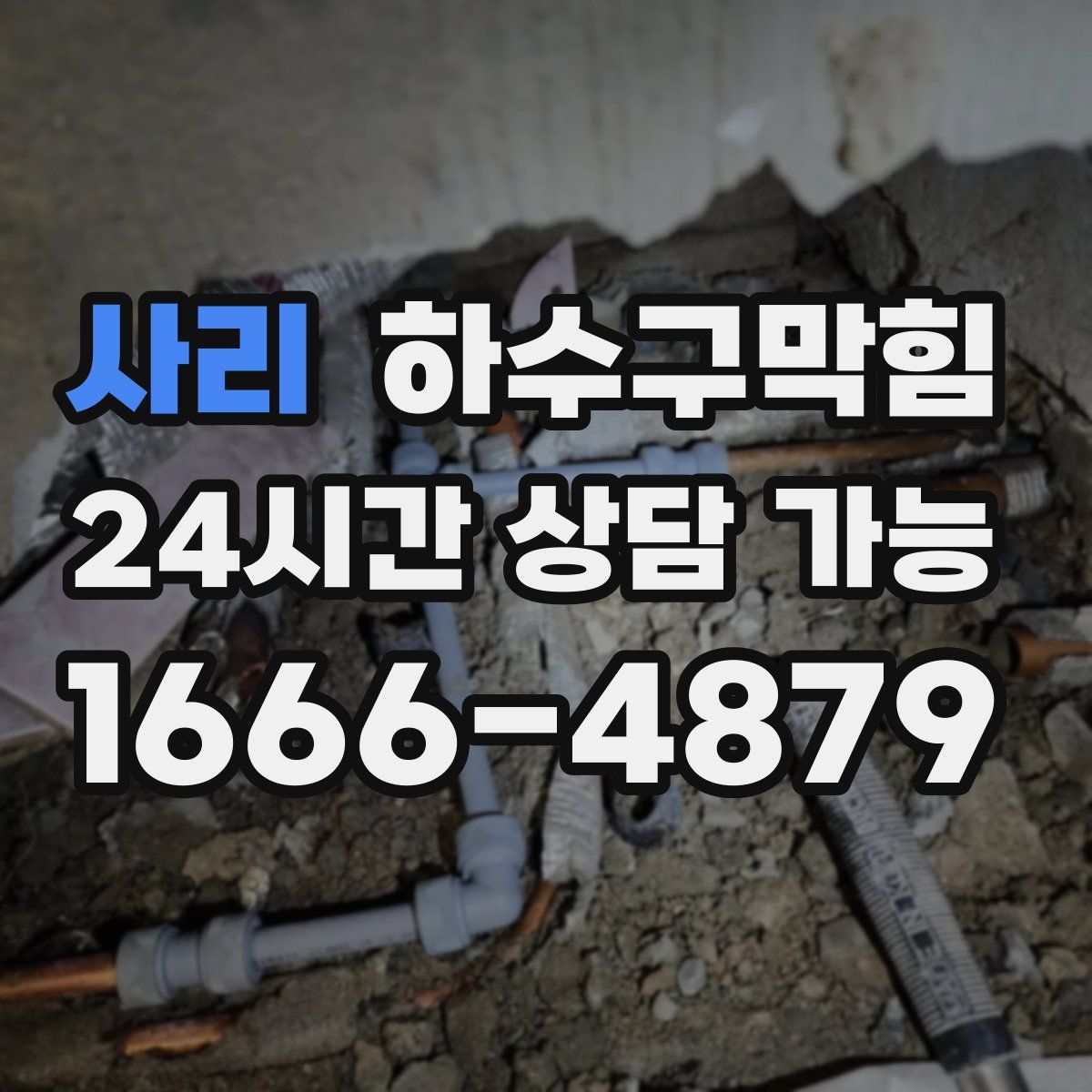 사리 하수구막힘