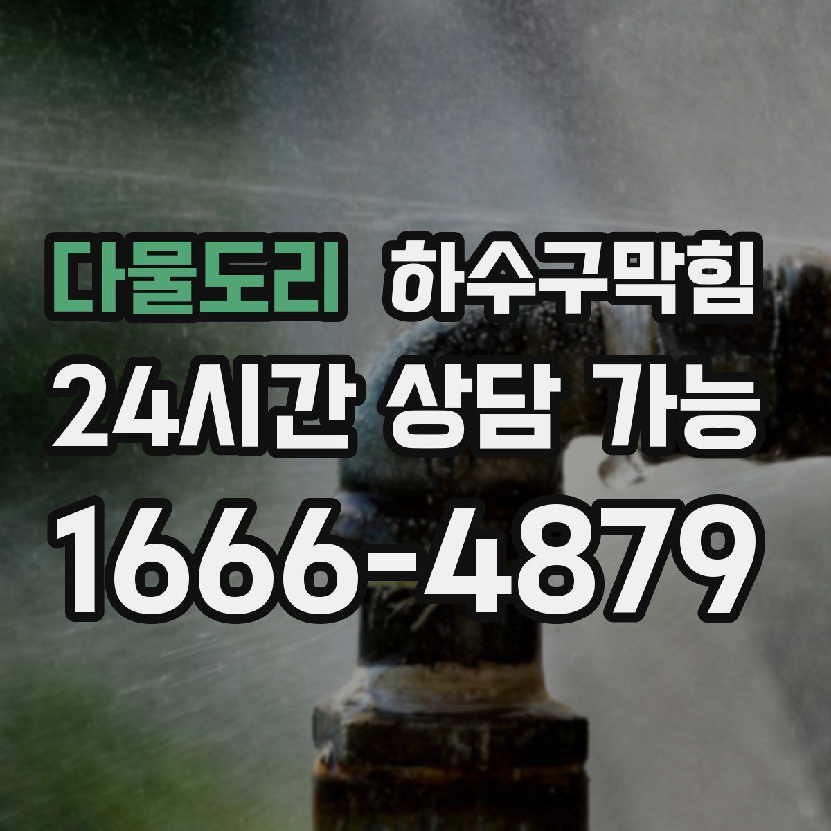 다물도리 하수구막힘