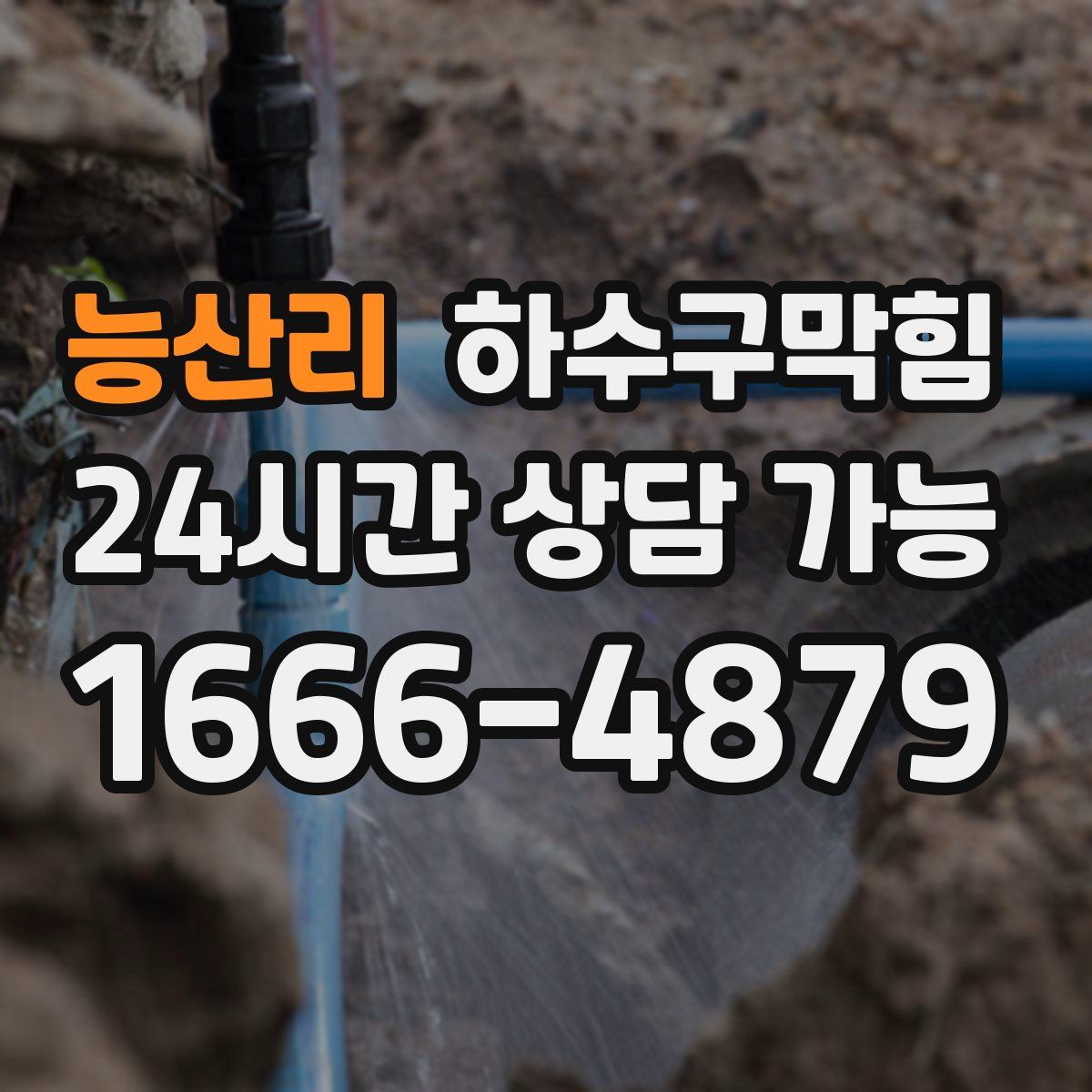 능산리 하수구막힘