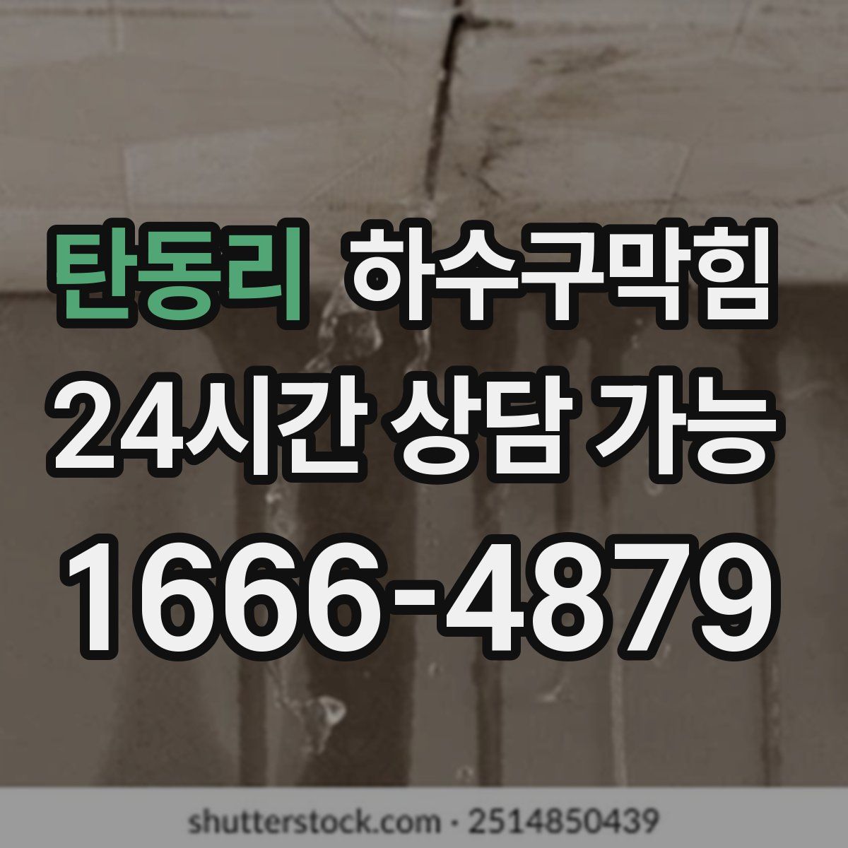 탄동리 하수구막힘