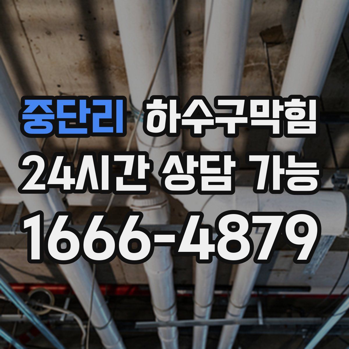 중단리 하수구막힘