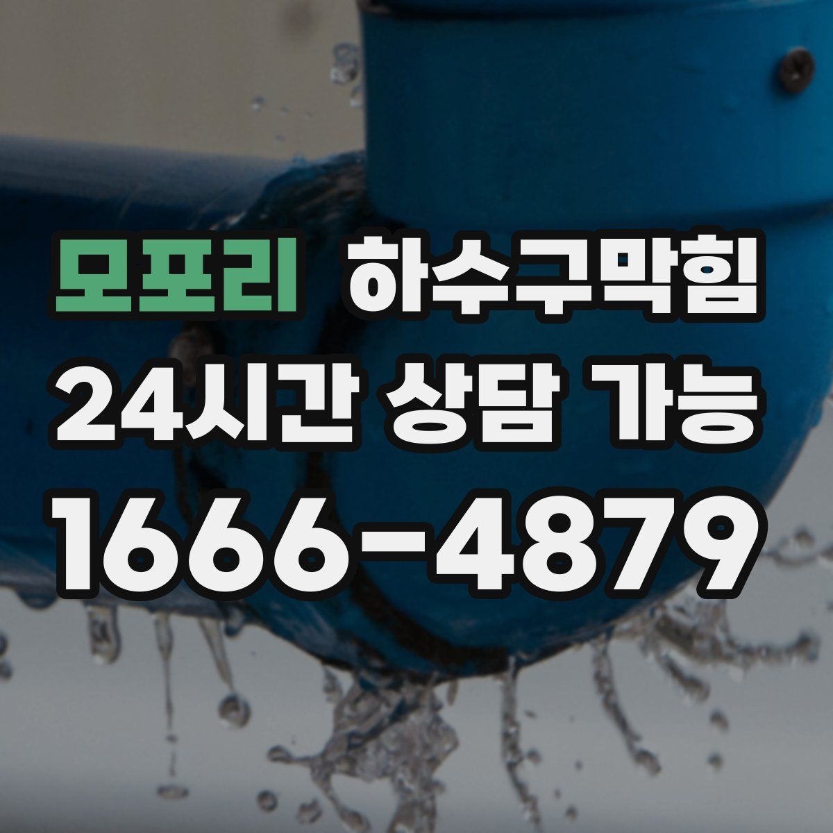 모포리 하수구막힘