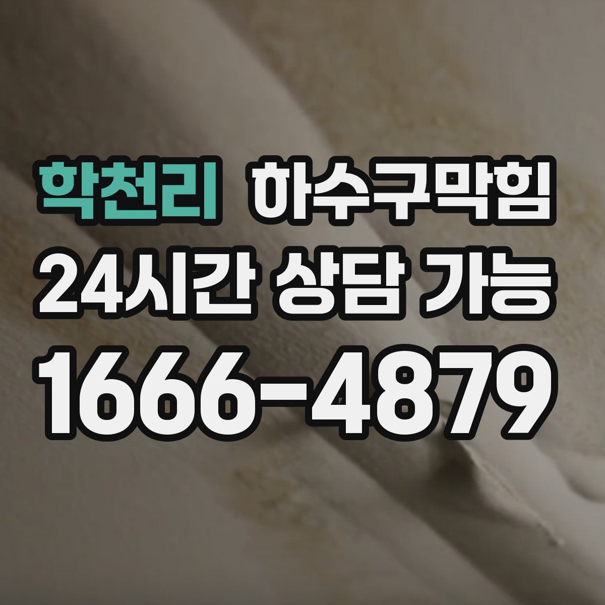 학천리 하수구막힘