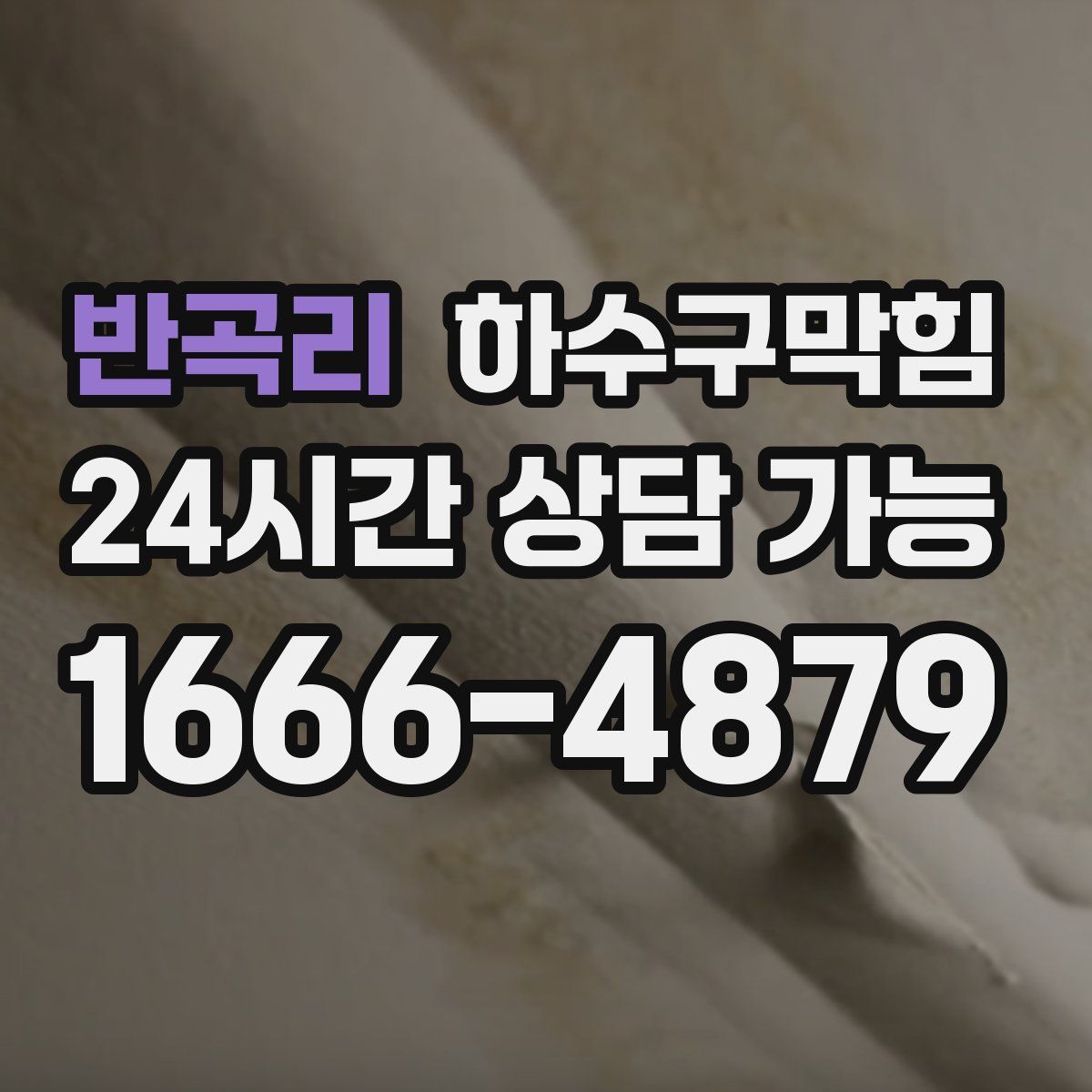 반곡리 하수구막힘