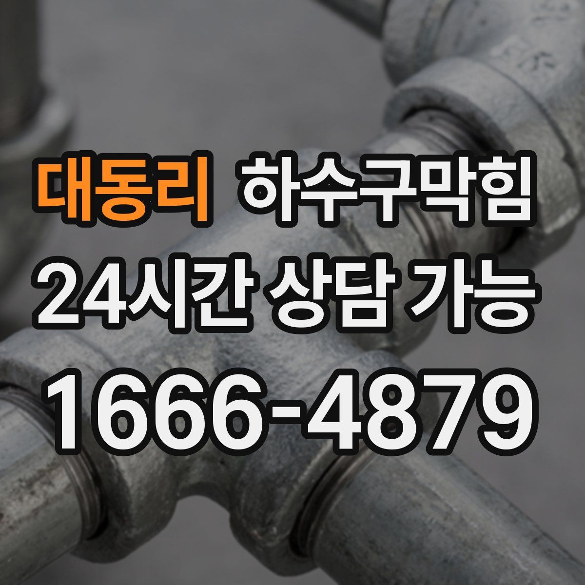 대동리 하수구막힘