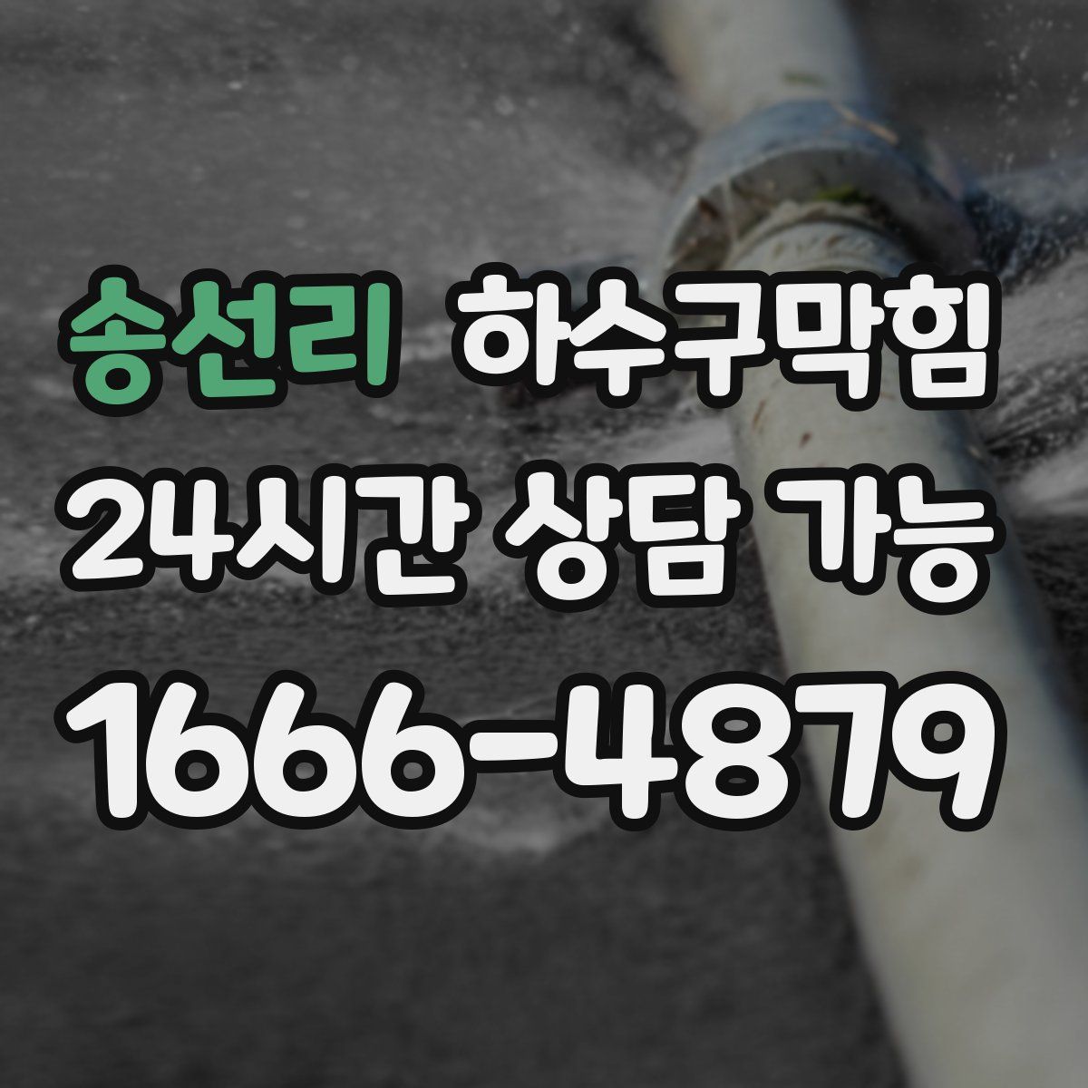 송선리 하수구막힘