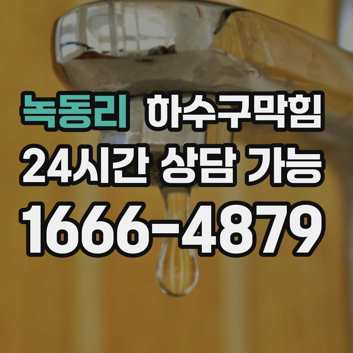 녹동리 하수구막힘