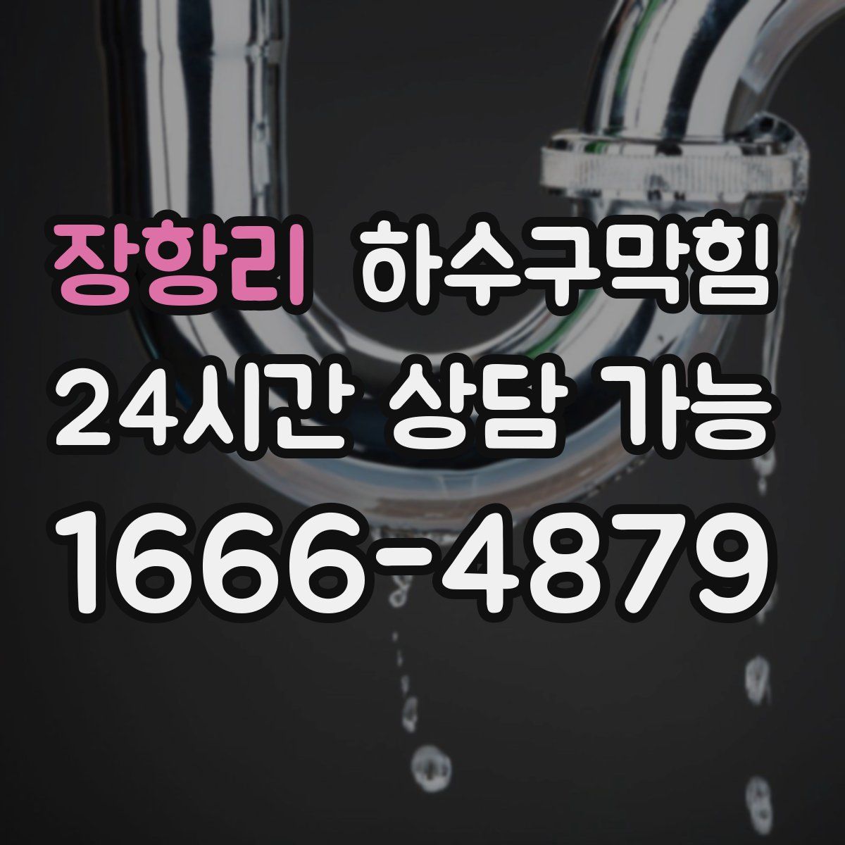 장항리 하수구막힘