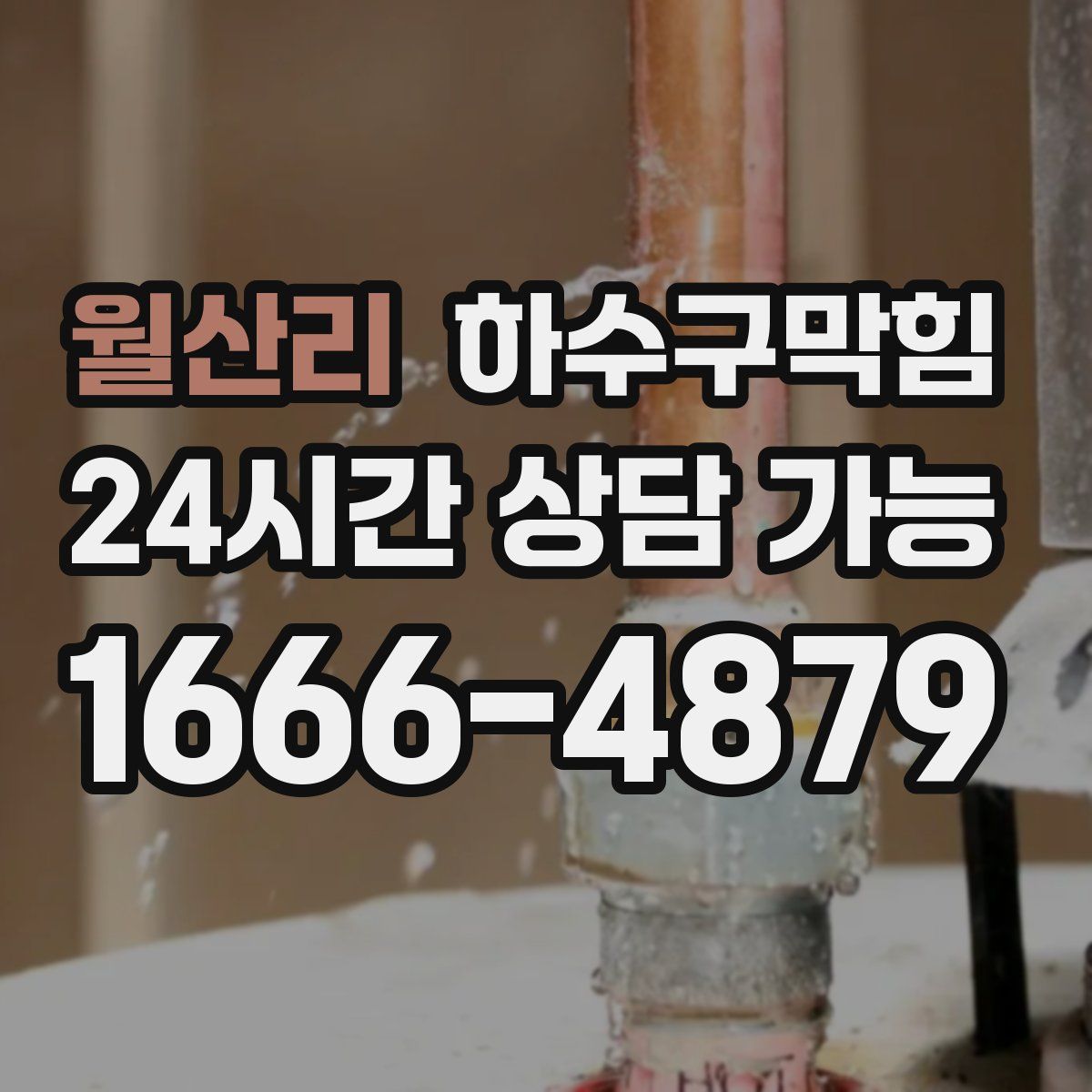 월산리 하수구막힘