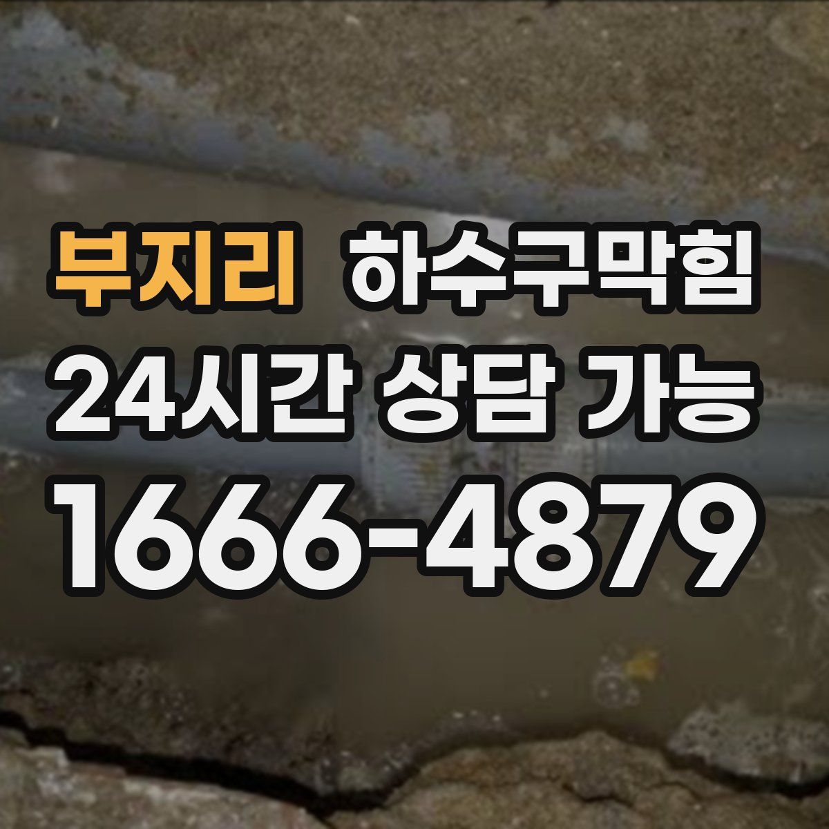 부지리 하수구막힘