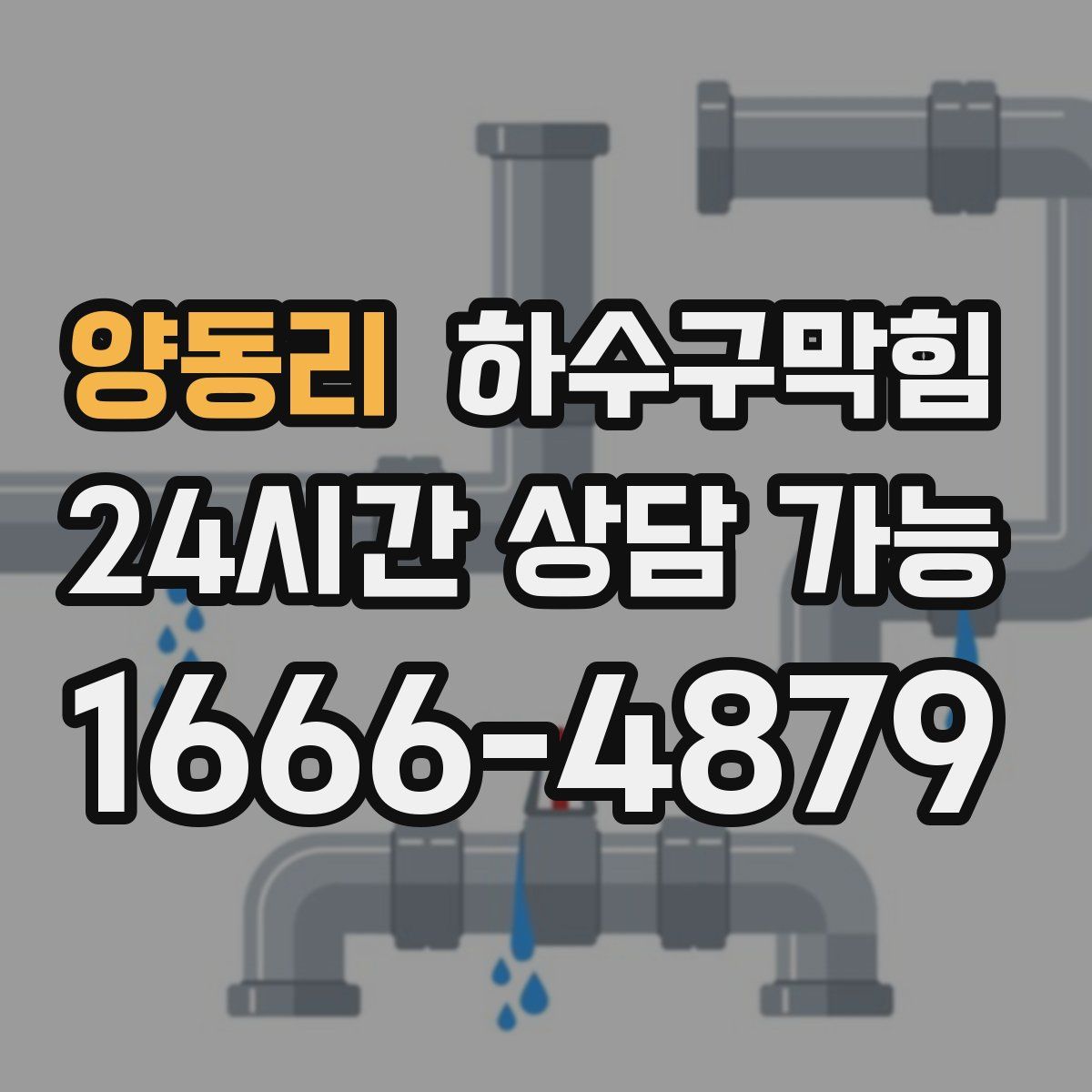 양동리 하수구막힘