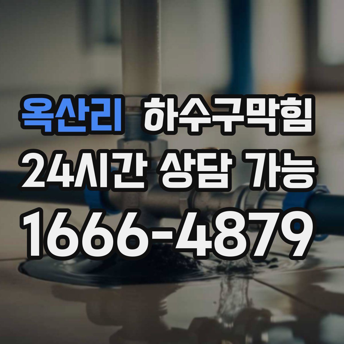 옥산리 하수구막힘