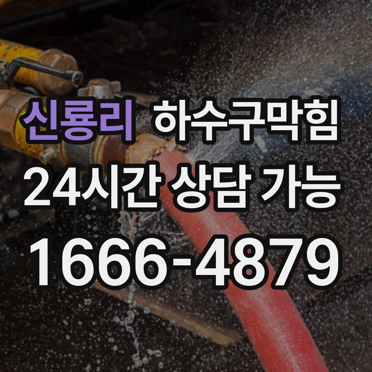 신룡리 하수구막힘