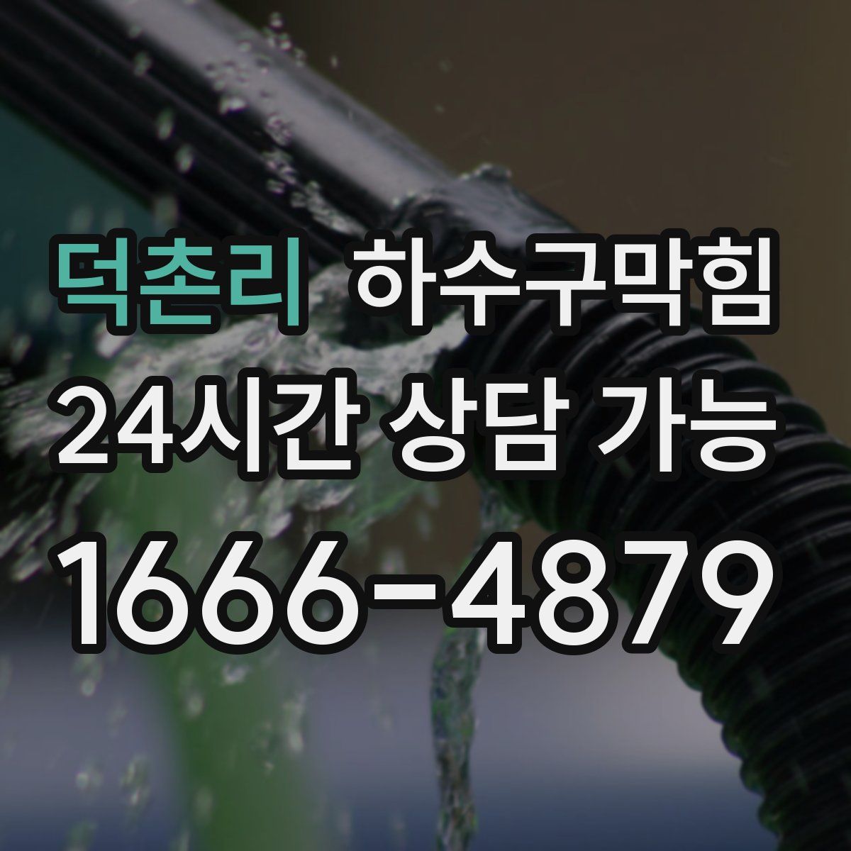 덕촌리 하수구막힘