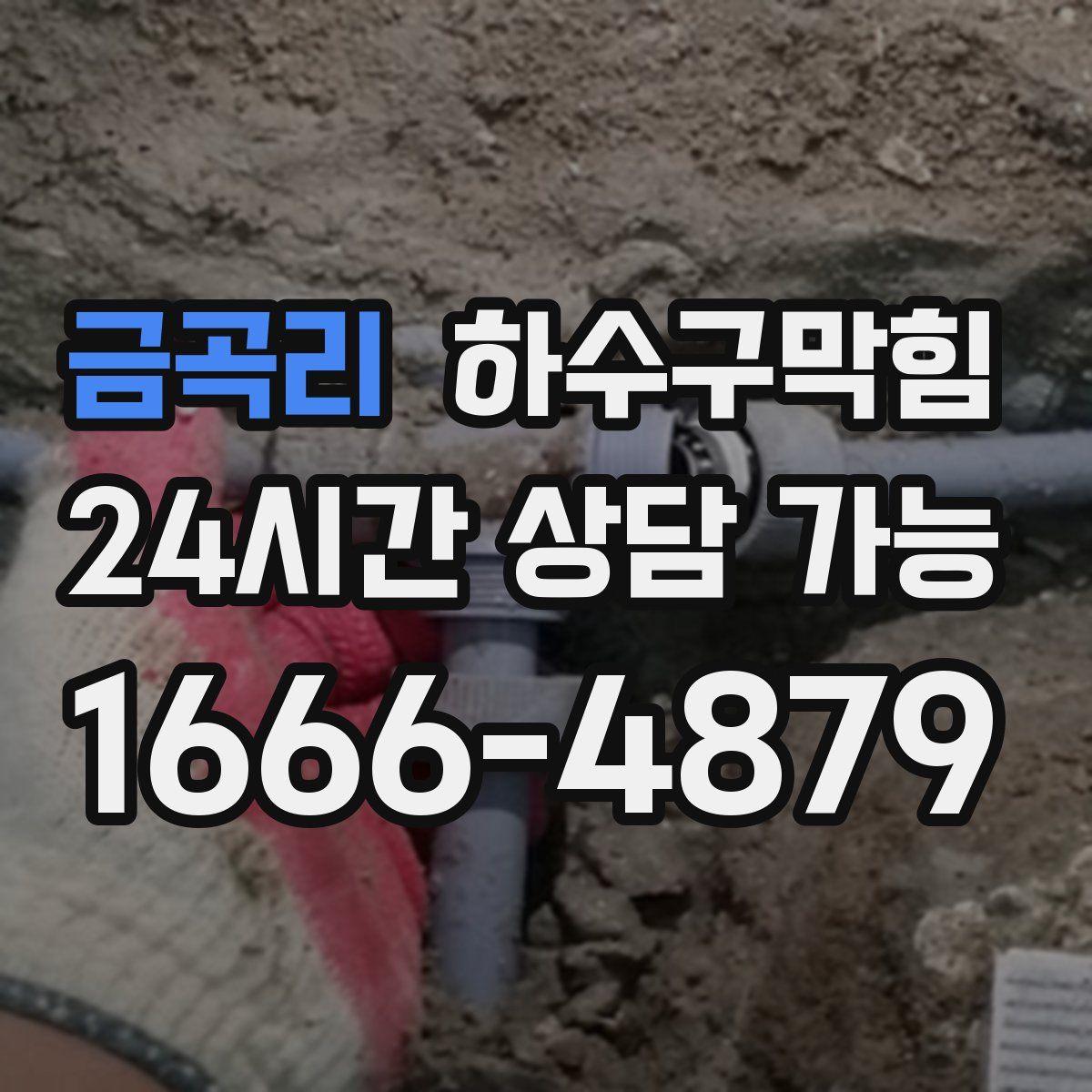 금곡리 하수구막힘