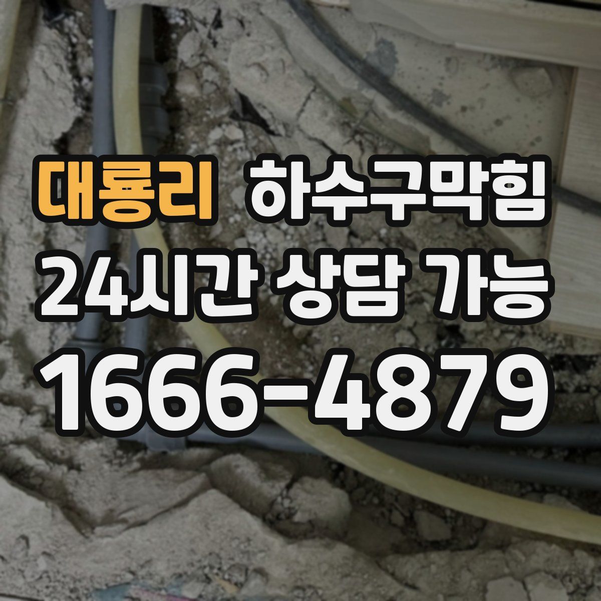 대룡리 하수구막힘