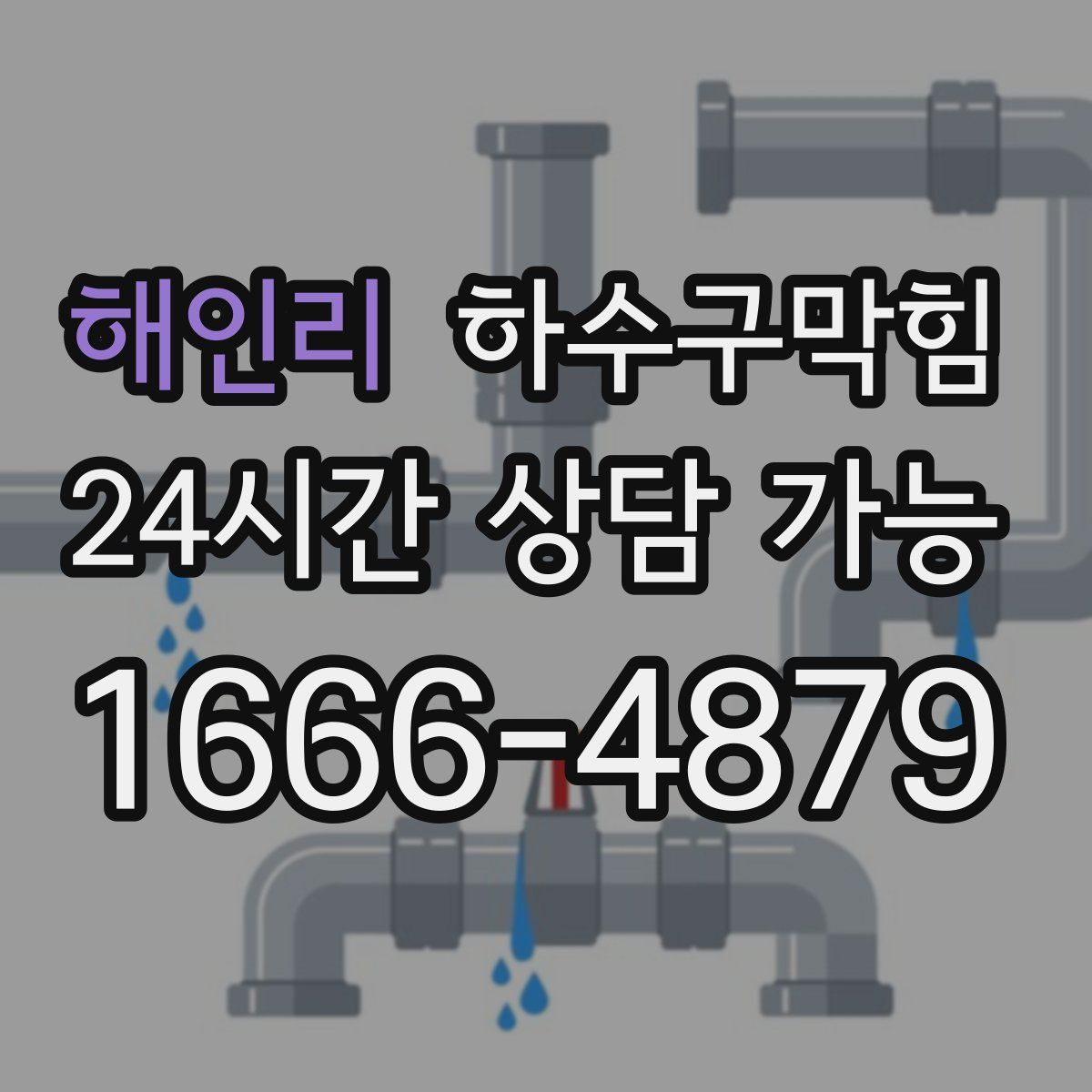 해인리 하수구막힘