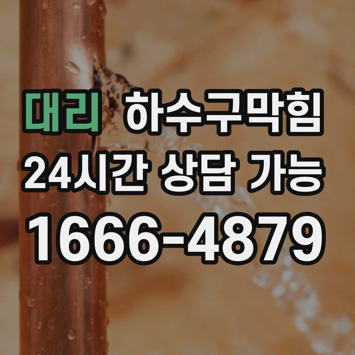 대리 하수구막힘