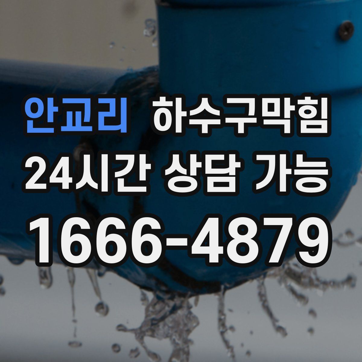 안교리 하수구막힘