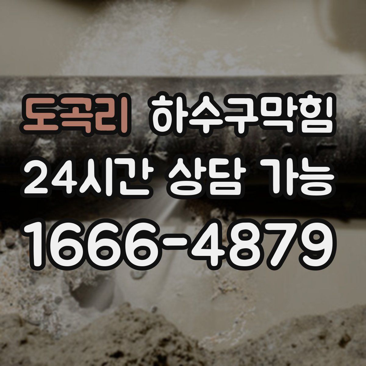 도곡리 하수구막힘