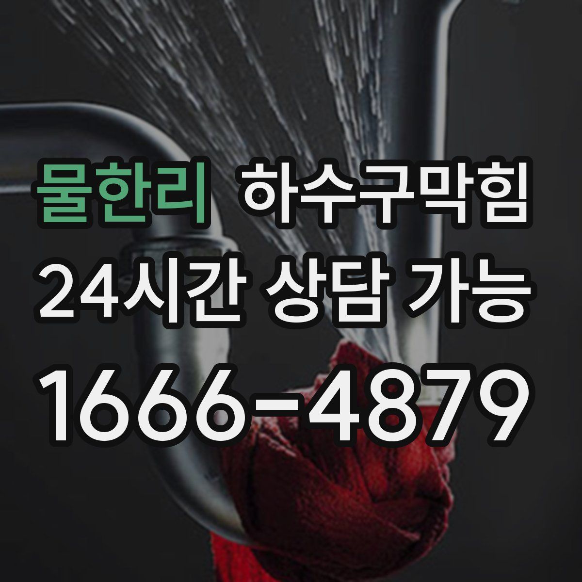 물한리 하수구막힘