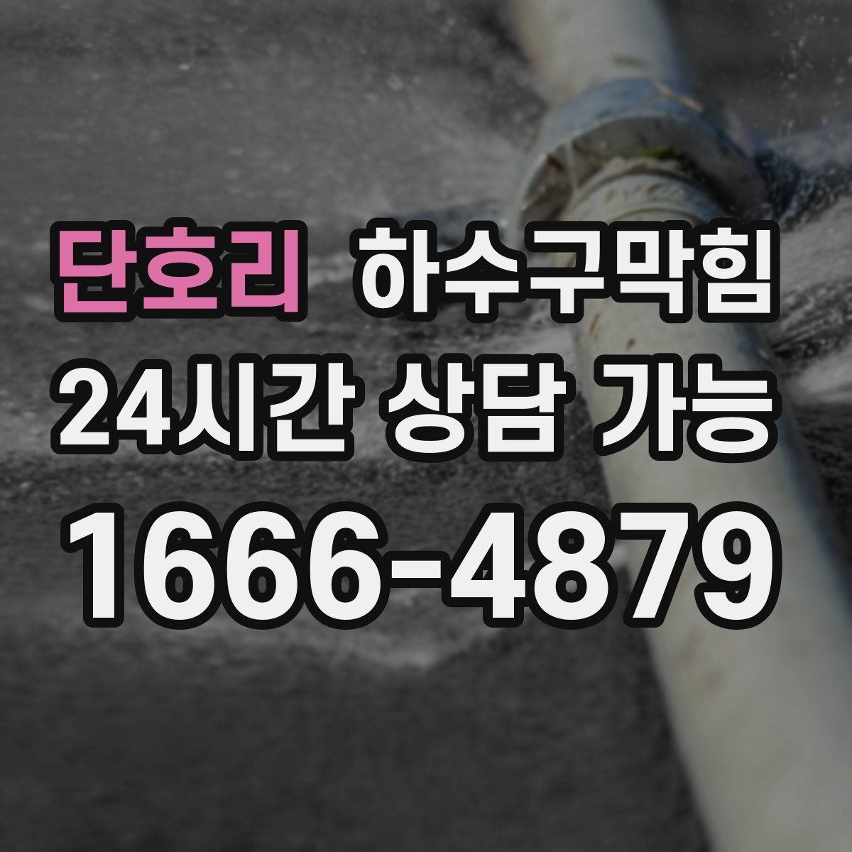 단호리 하수구막힘