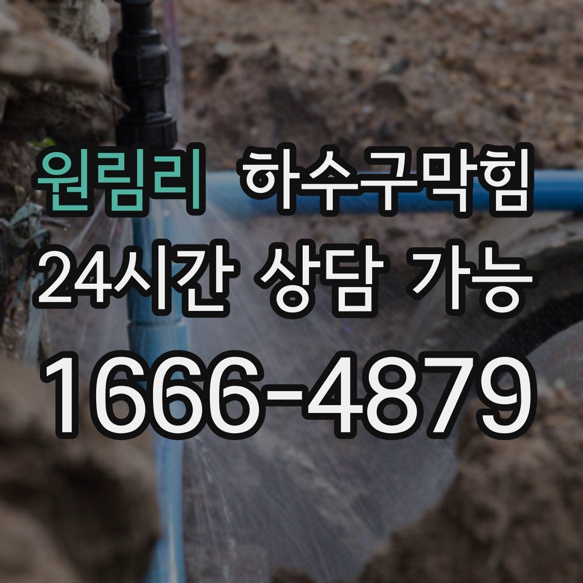 원림리 하수구막힘