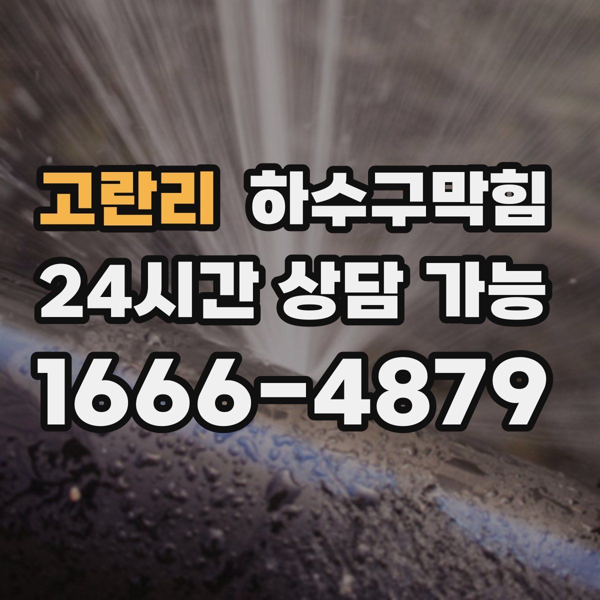 고란리 하수구막힘