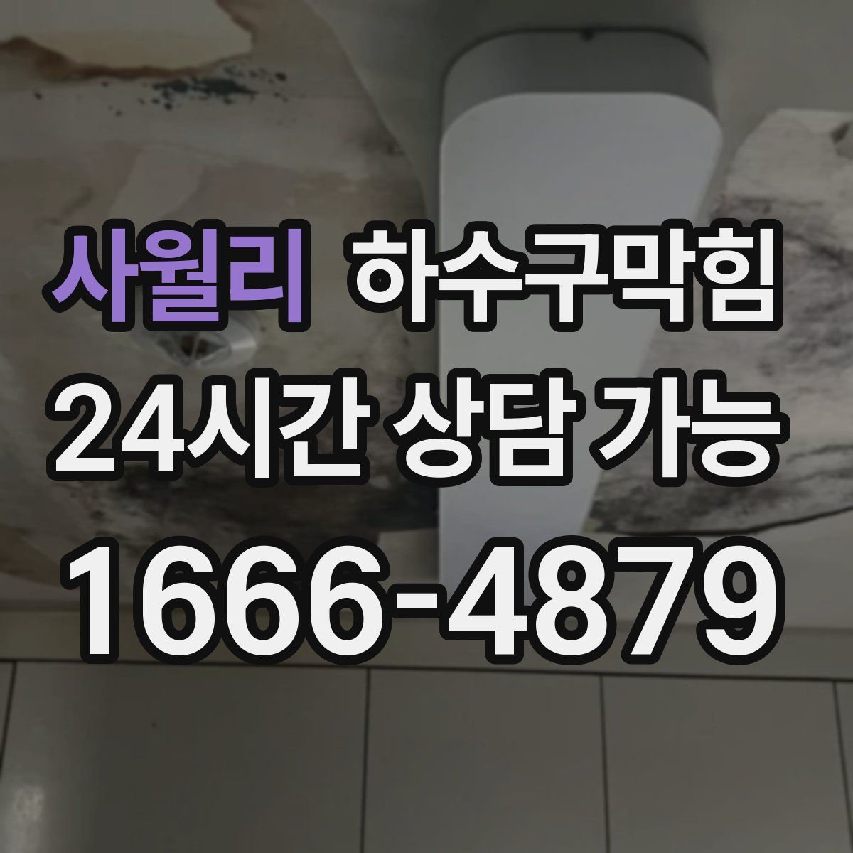 사월리 하수구막힘