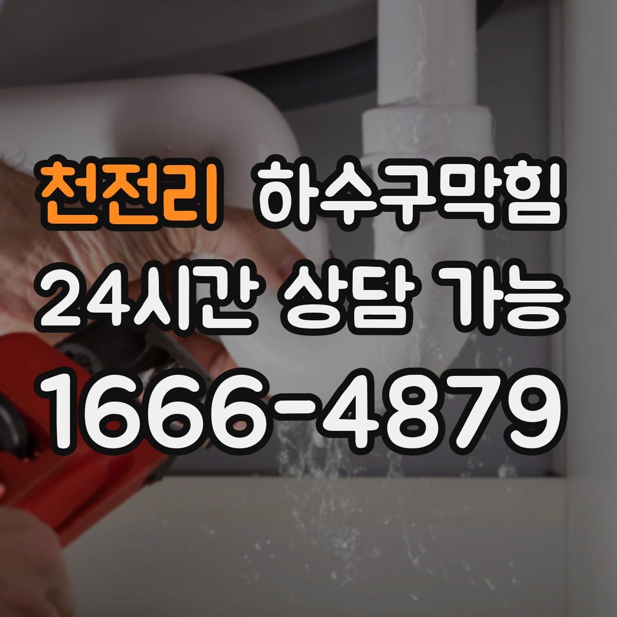 천전리 하수구막힘