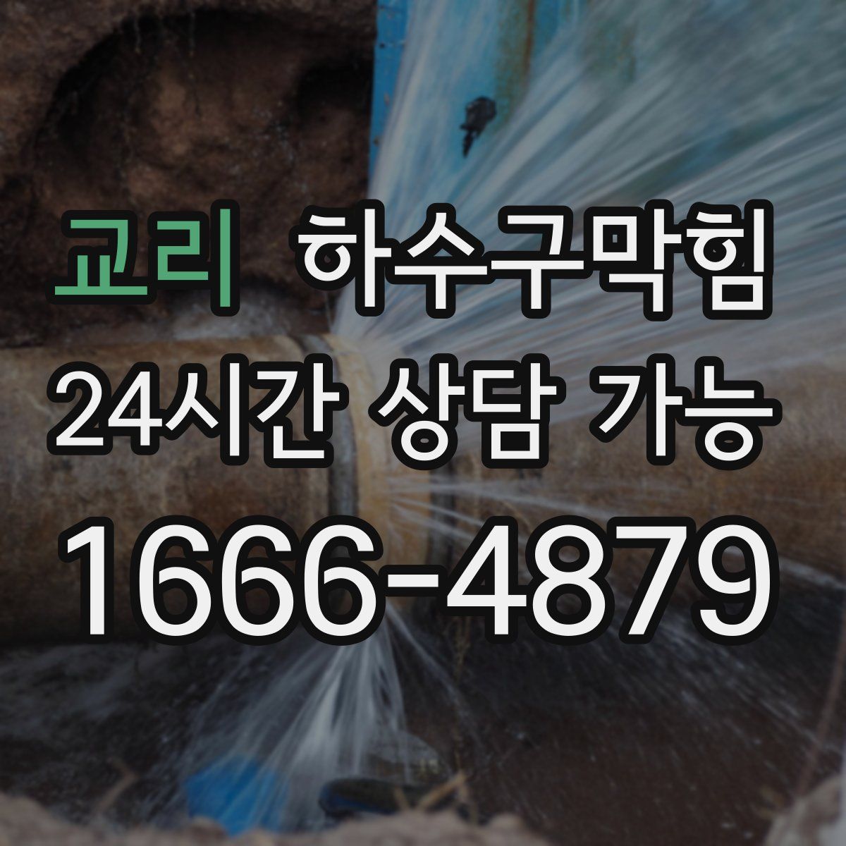 교리 하수구막힘