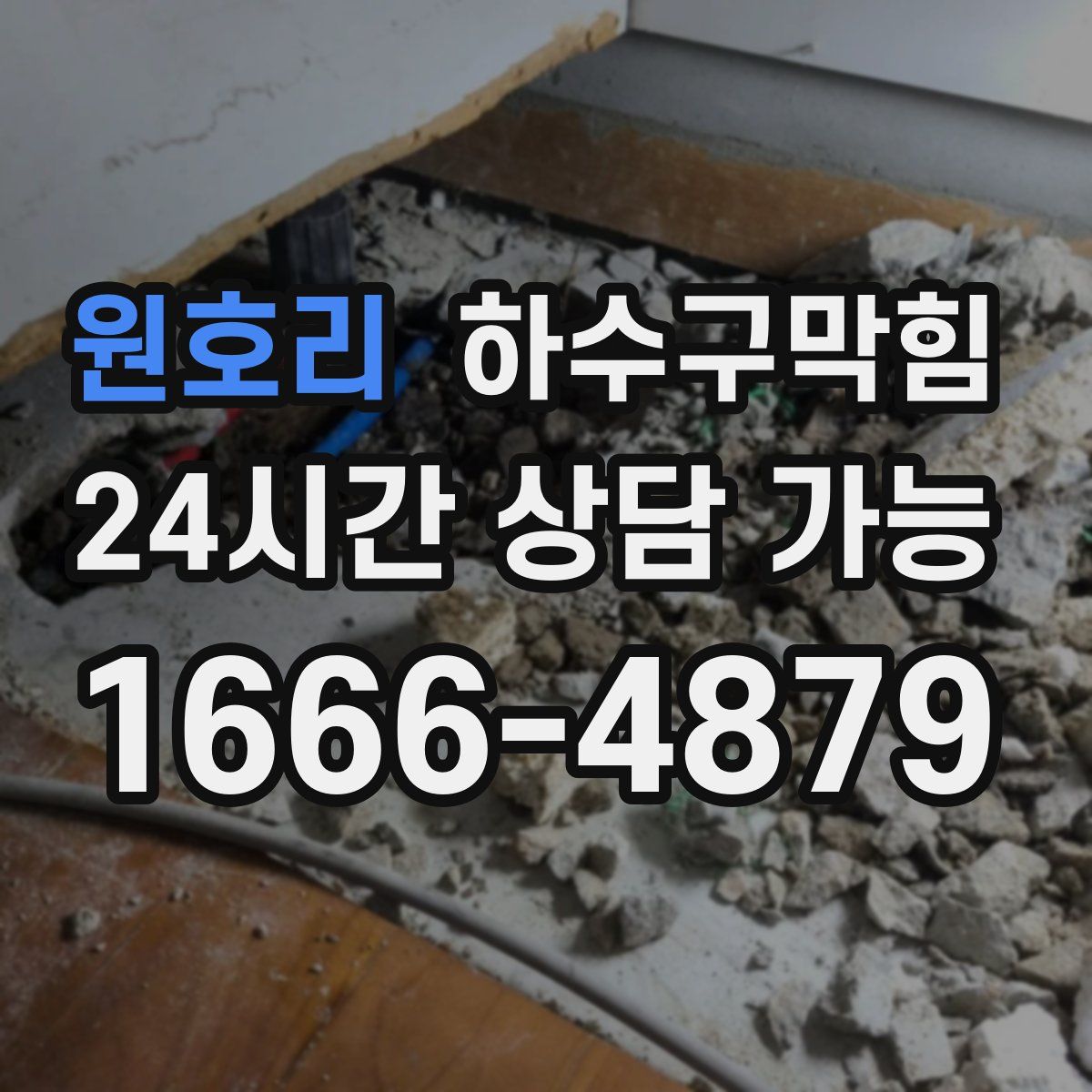 원호리 하수구막힘