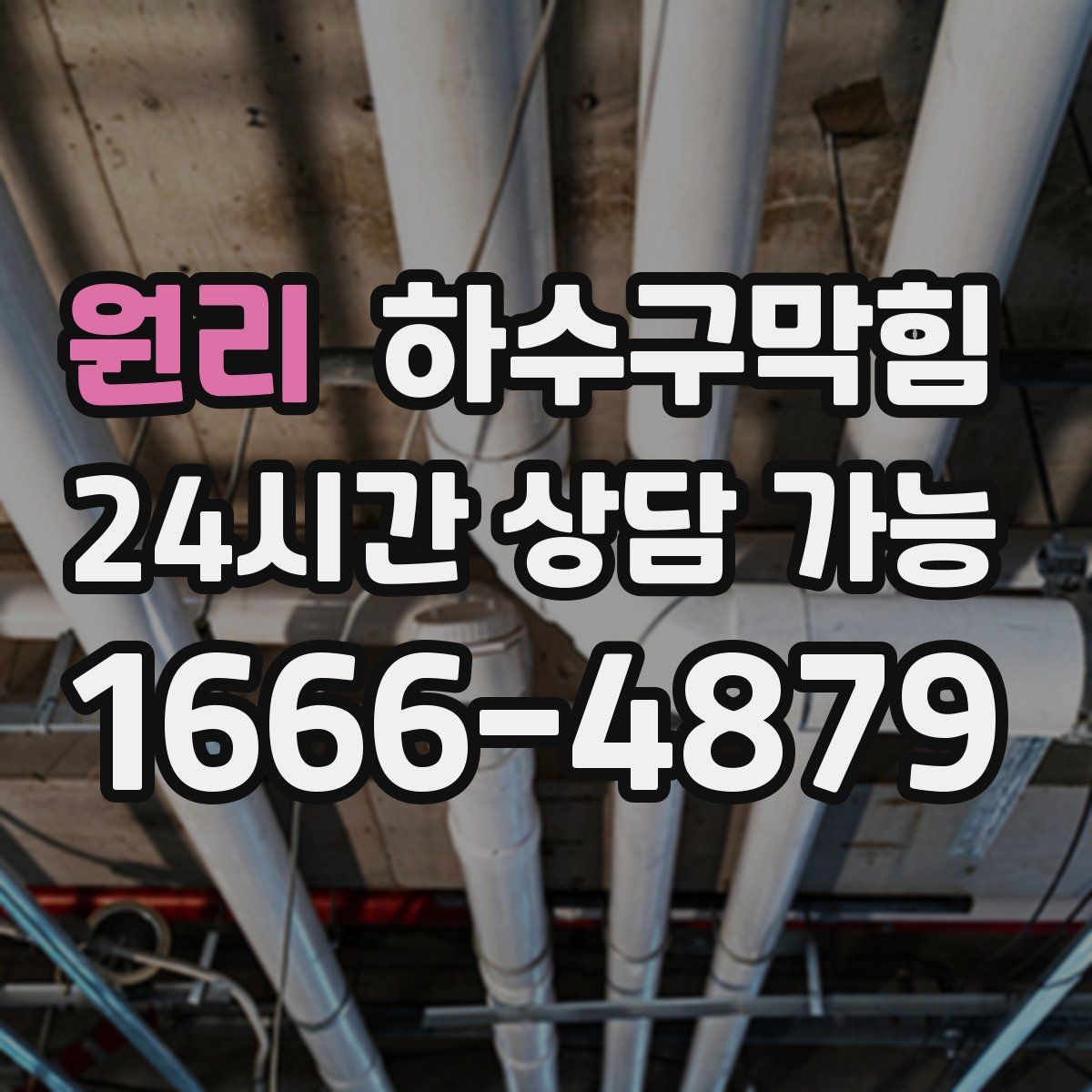 원리 하수구막힘